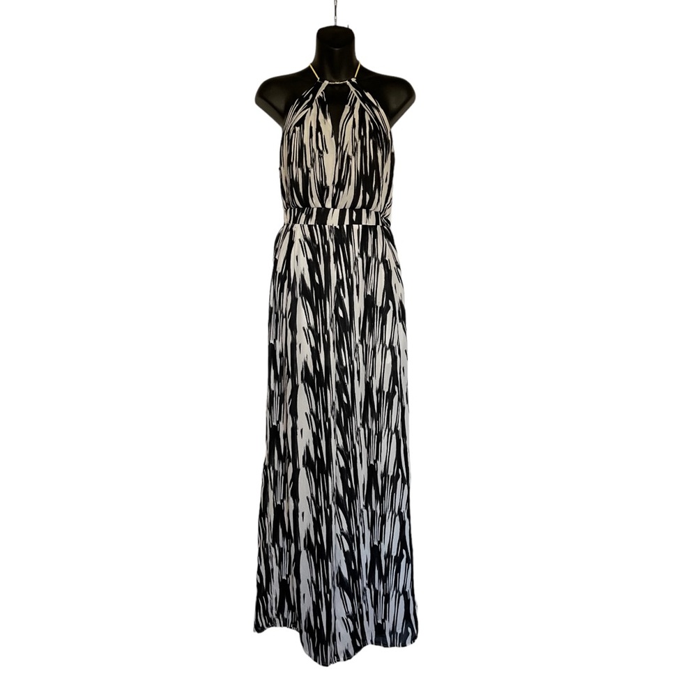 Jealous Tomato Black and White Zebra Sleeveless Jumpsuit Women’s Size S
